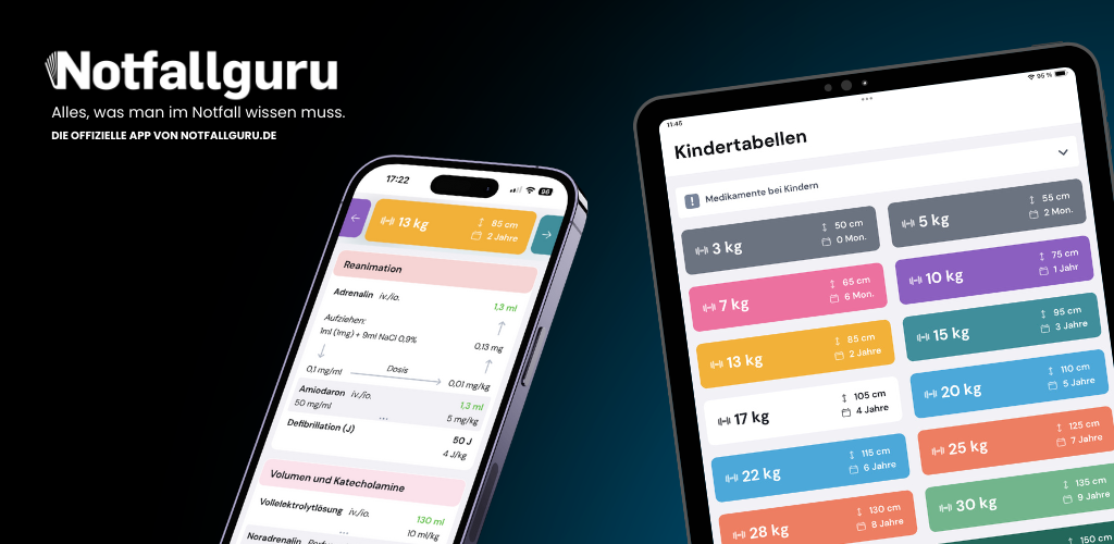 Notfallguru Kindertabellen