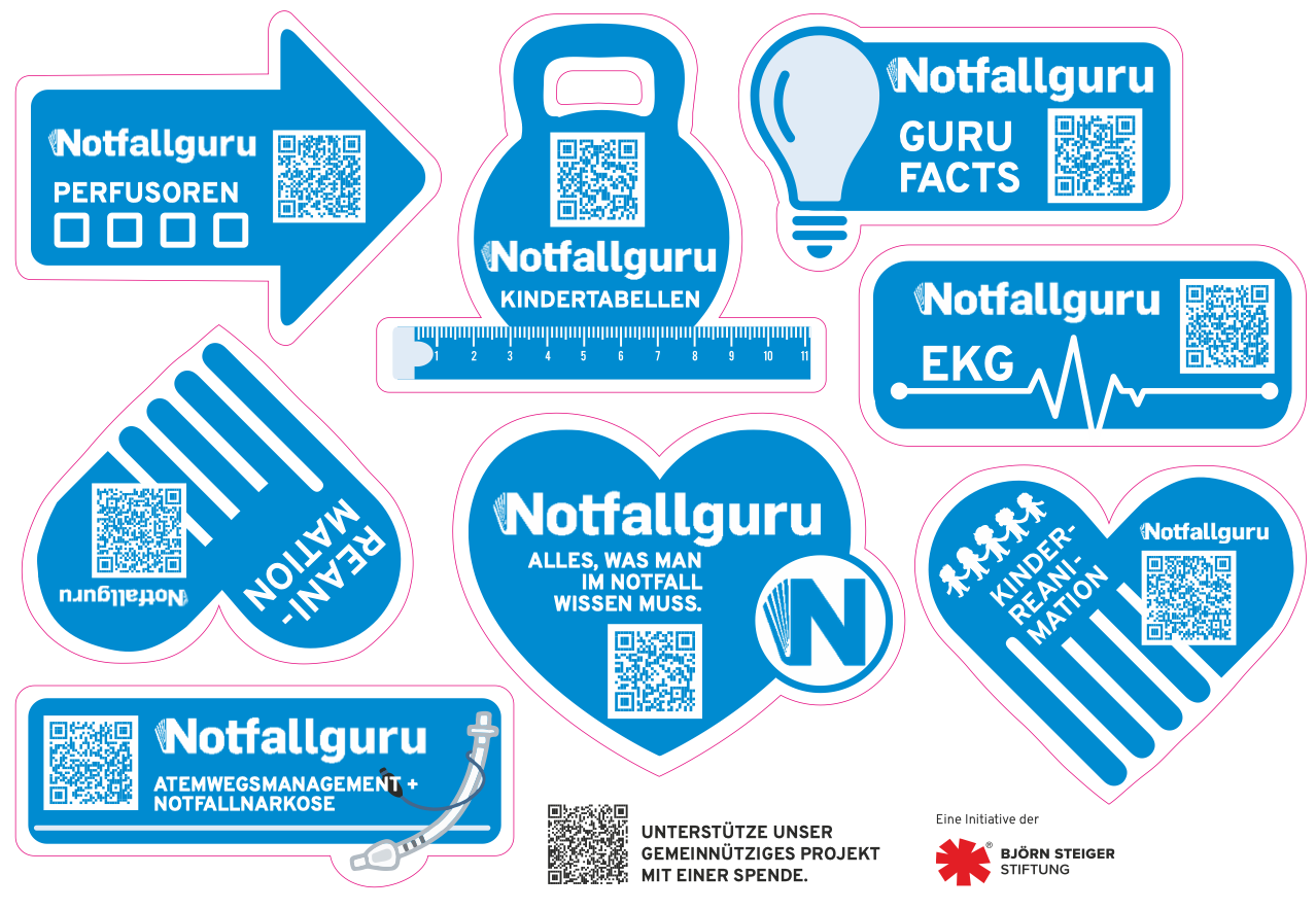 Notfallguru Stickerbögen