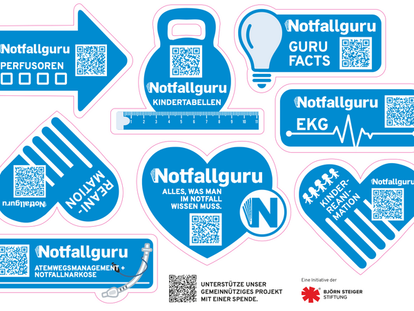 Notfallguru Stickerbögen